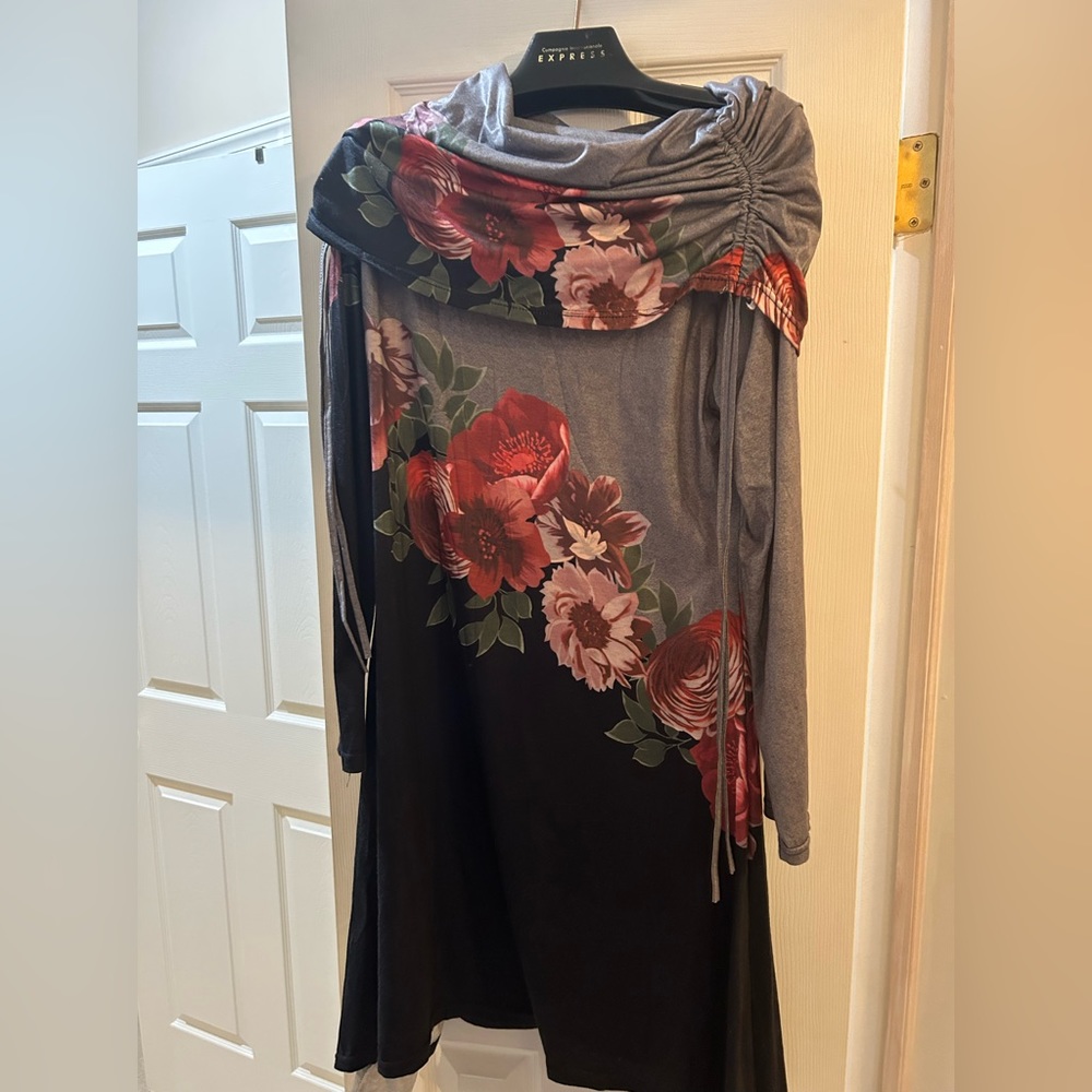 Colorful asymmetrical dress